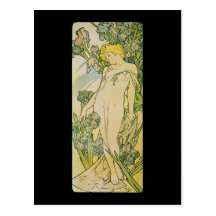 Iris Alphonse Mucha Postkarten