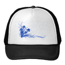 Iris saphirblau baseballcap