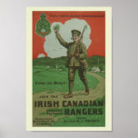 "Irische kanadische Förster WW1 " Plakate