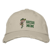 Irische Mamma gestickter Hut Bestickte Baseballmützen