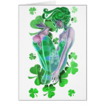 Irische Pinup-Dame Karte