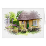 Irische Thatched Hütten-Karte