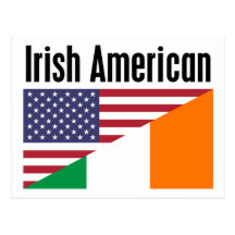 Irischer Amerikaner Postkarte