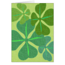 Irischer Klee 4-Leaf Karten