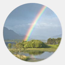 Irischer Regenbogen-Aufkleber