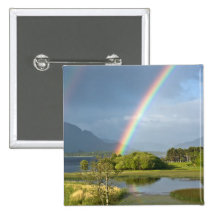 Irischer Regenbogen-Knopf Button
