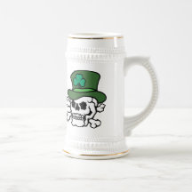 Irischer Schädel Stein Tasse