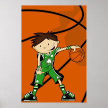 Irisches Basketball-Spieler-Plakat