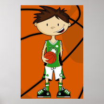 Irisches Basketball-Spieler-Plakat