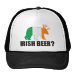 Irisches Bier?  Irland-Flaggen-Bärn-Rotwild-Hut Retrokult Cap