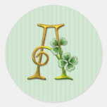 Irisches Goldmonogramm A Aufkleber