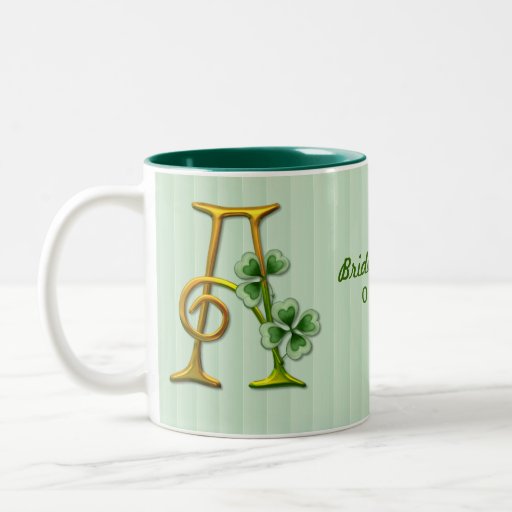 Irisches Goldmonogramm A Teetasse