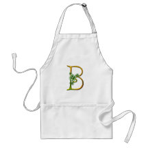 Irisches Goldmonogramm B Schürzen