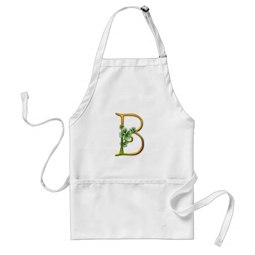 Irisches Goldmonogramm B Schürzen