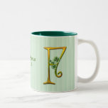 Irisches Goldmonogramm F Haferl