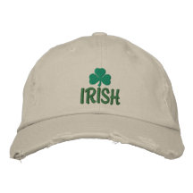 Irisches Kleeblatt gestickter Hut Besticktes Baseballcap