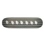Irisches Kleeblatt Skateboard-Irlands Striped Bedrucktes Skateboard