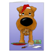 Irisches Terrier-Weihnachten Grußkarten