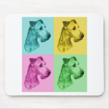 Irish Terrier "pop-art" Mauspad