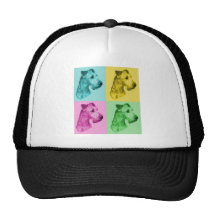 Irish Terrier "pop-art" Netzcap
