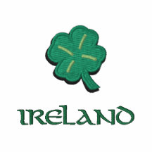 Irland-Iren-Kleeblatt Besticktes Kapuzenpulli