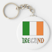 Irlandflagge u. -wort schlüsselanhänger