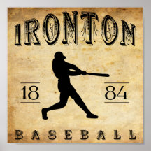 Ironton Ohio Baseball 1884 Posterdrucke