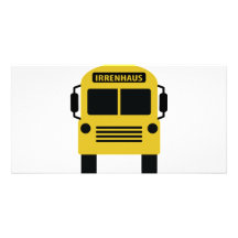 Irrenhausbus Photogrußkarten