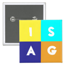 ISAG Quadrat Anstecknadel