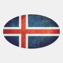 Island-Flagge Aufkleber