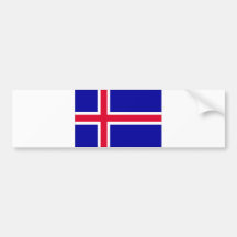 Island-Flagge Auto Sticker