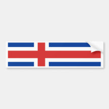 Island-Flagge Autosticker