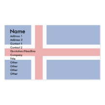 Island-Flagge Visitenkarten