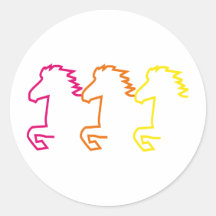 Islandpferd Runder Sticker