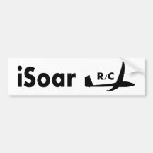 iSoar R/C Segelflugzeuge Autoaufkleber
