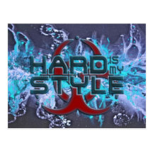 ist stark meine Art - splattergrunge Blau | hardst Postkarten