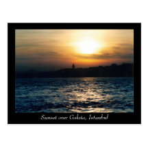 Istanbul-Sonnenuntergang-Postkarte