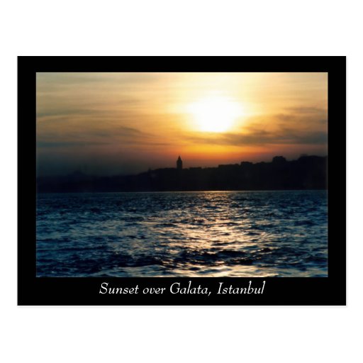 Istanbul-Sonnenuntergang-Postkarte