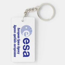 Italian Space Agency - Agenzia Spaziale Italiana Rectangle Acrylic Keychain