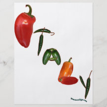 Italien-Chili-Paprikaschoten Flyerdruck