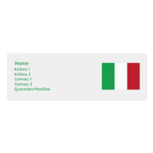 Italien - dünn visitenkarte