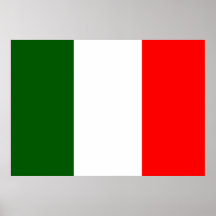 Italien-Flagge Posterdruck