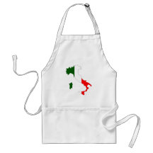 Italien-Flaggen-Karte Größengleich Schürze
