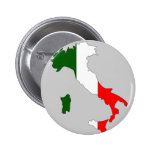Italien-Flaggenkarte Anstecknadelbuttons