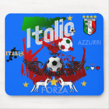 Italien Forza Azzurri Mousepad für italienische Fa