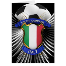 Italien-Fußball-Meister Grußkarten