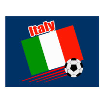Italien-Fußball-Team Postkarten