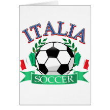 Italien-Fußballentwürfe Grußkarte