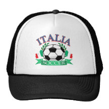 Italien-Fußballentwürfe Netz Caps