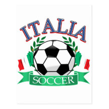 Italien-Fußballentwürfe Postkarten